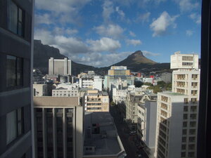 The hotel in Cape Town. Back to the UK we go, winter abandoned. But I came back for the next summer and a winter!