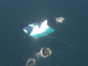 Some beautiful views of icebergs.