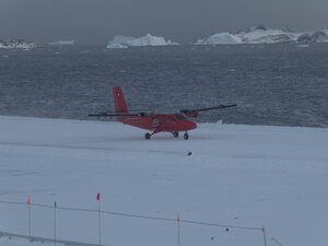 One of the most distinct things about Rothera is the runway, making it an important hub for all nations who use it to access the continent. Here a Twin Otter lands.