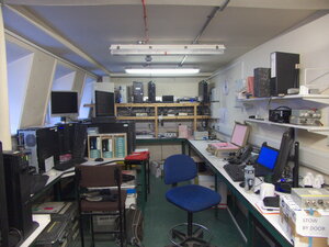 As the summer continues in Rothera, the offices in the main building became far busier, so I removed myself into the VLF lab as a work space. All this kit is either experiment or science infrastructure related. As with Halley, certain rooms or cabooses tend to collect together different types of science.