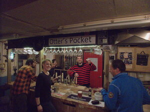 Also the opportunity to have a beer in the chippie shed, converted into a makeshift pub for the week off!