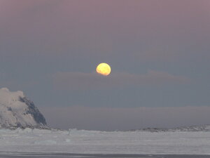 More moon over sea ice!
